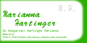marianna hartinger business card